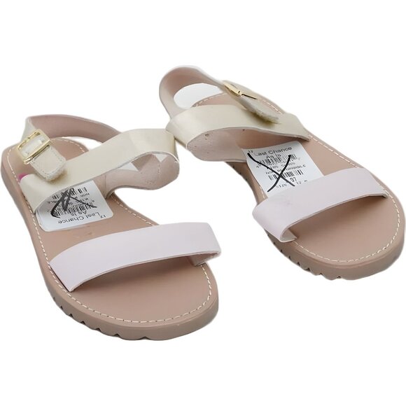 Nordstrom Girls Gold Sandals Size 12 Toddler - Elegant & Comfy - Picture 1 of 6